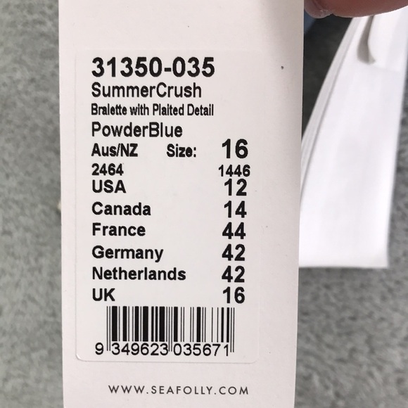 Seafolly Summer Crush Bikini Top and Bottom New - Picture 11 of 12